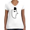 Women's Fine Jersey V-Neck Tee Thumbnail