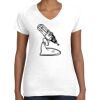 Women's Fine Jersey V-Neck Tee Thumbnail